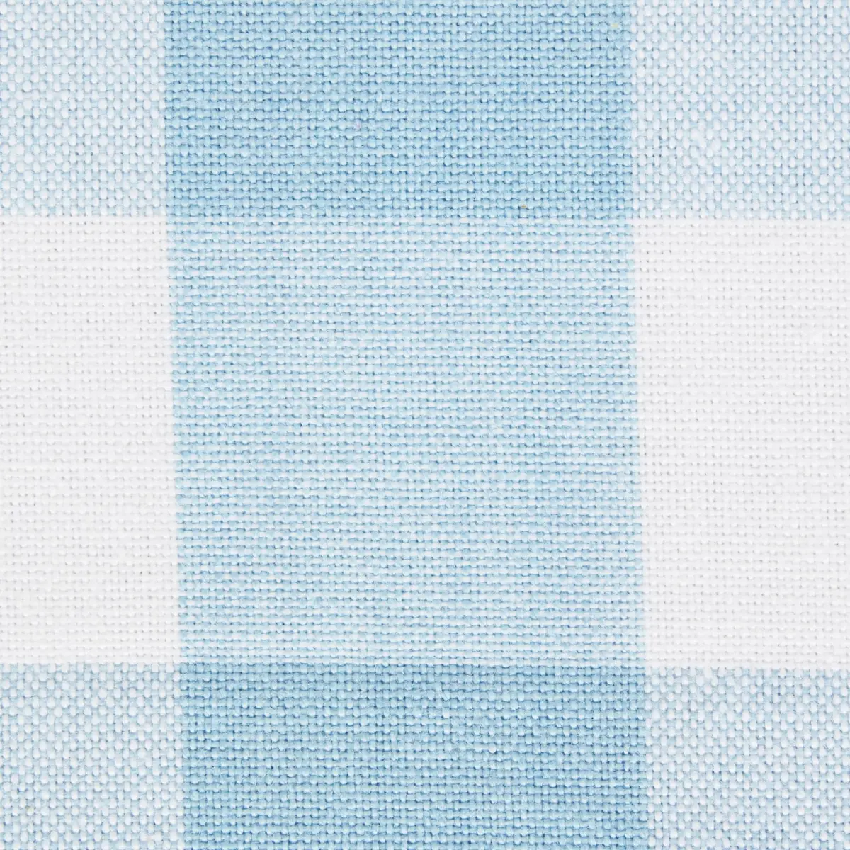 DII Buffalo Check Classic Farmhouse Tablecloth 152cm x 264cm (60" x 104") | Light Blue & White Cotton - view 3