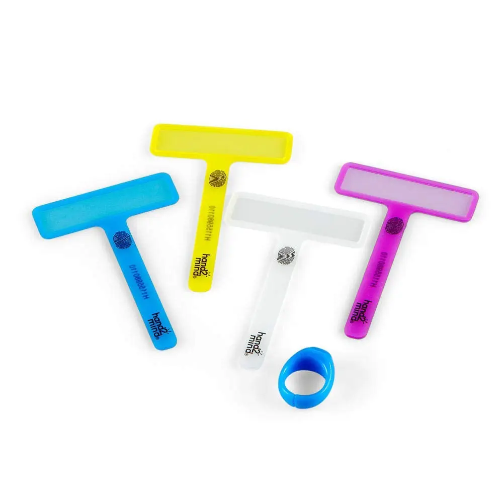 hand2mind FingerFocus Highlighter, Guided Reading Strips, 6 Pack | Bright, Transparent Wands for Kids with Dyslexia & ADHD - view 5