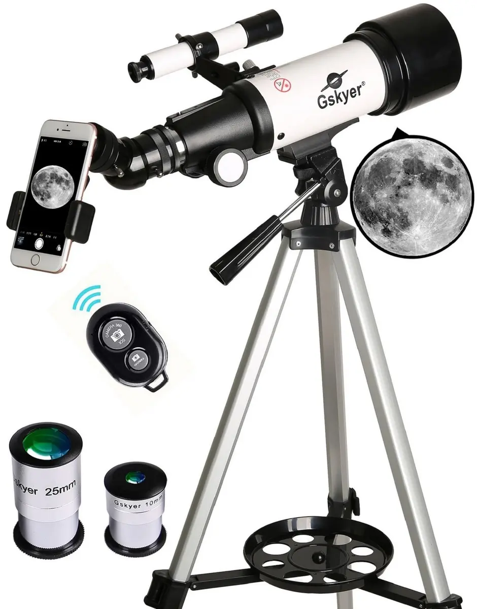 Gskyer Telescope 70mm Aperture 400mm AZ Mount | Travel Refractor for Beginners & Kids - main product image