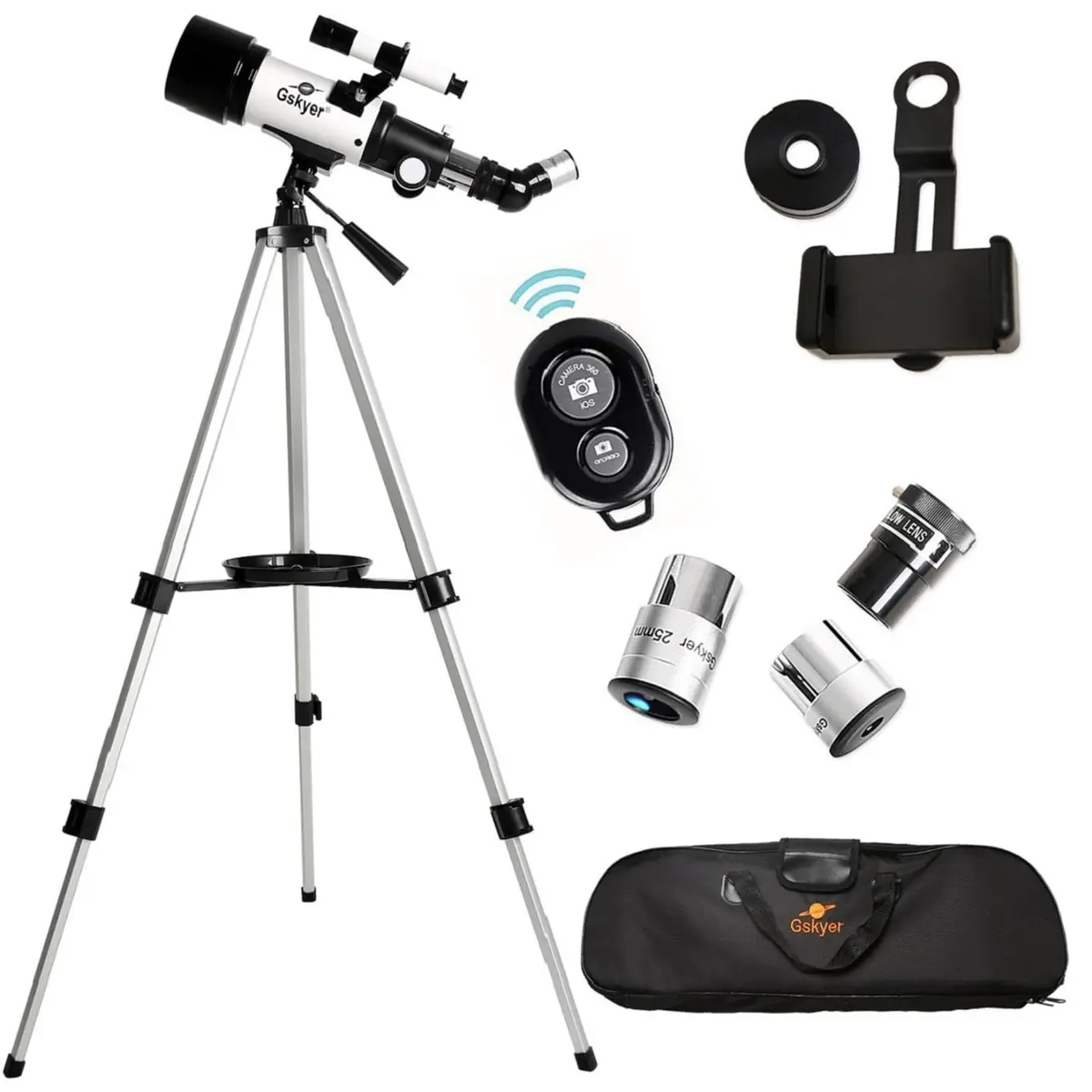 Gskyer Telescope 70mm Aperture 400mm AZ Mount | Travel Refractor for Beginners & Kids - view 2