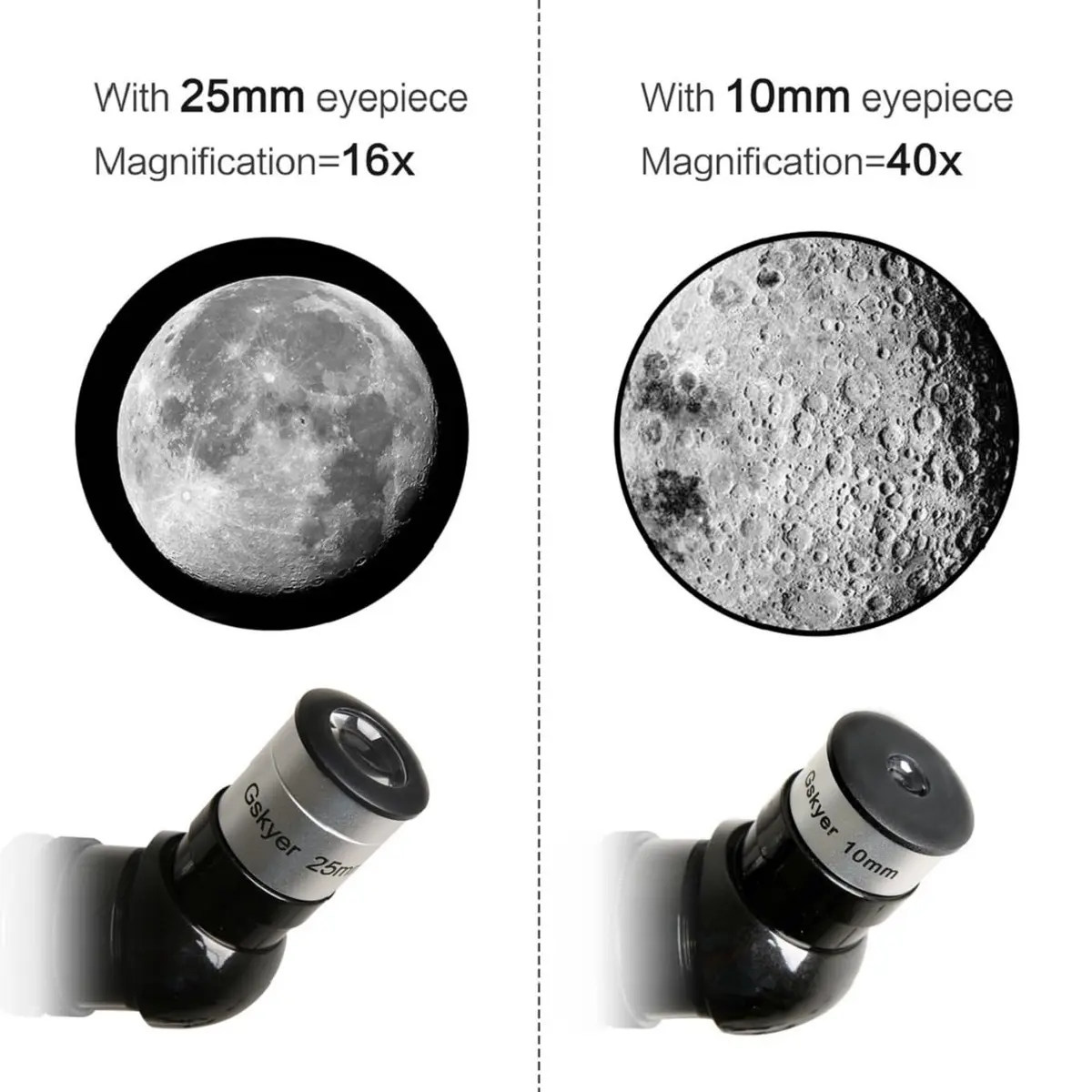 Gskyer Telescope 70mm Aperture 400mm AZ Mount | Travel Refractor for Beginners & Kids - view 3