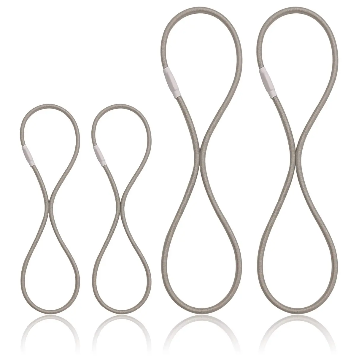Boseen Elastic Bands Replacement Set of 4 | Microphone Shock Mount Rubber Ring for Microphone Clamp (Gray) - main product image