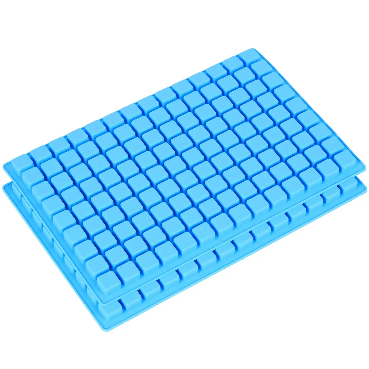 Emoly Silicone Candy Tray 2 Pack 126-Cavity Square Chocolate Mold for Gummy Jelly Truffles Caramels Ice Cube Tray | Food-Grade, Reusable, Easy Release - main product image