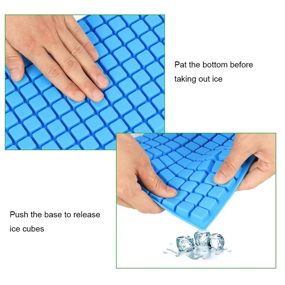 Emoly Silicone Candy Tray 2 Pack 126-Cavity Square Chocolate Mold for Gummy Jelly Truffles Caramels Ice Cube Tray | Food-Grade, Reusable, Easy Release - view 3