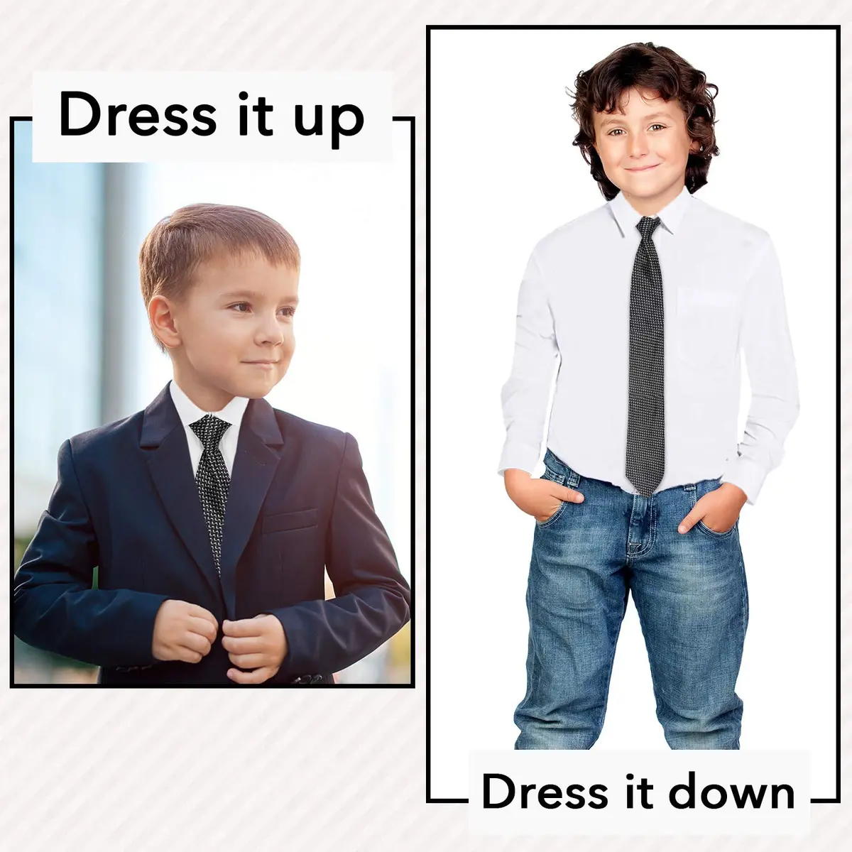 Alberto Danelli Boys Dress Shirt with Matching Tie and Handkerchief | Classic White C, Size 7 - view 5