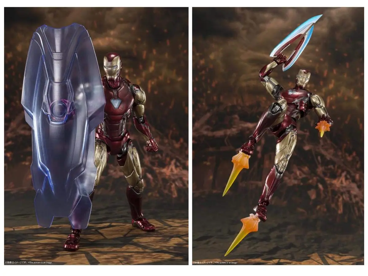 Tamashii Nations Avengers Endgame Iron Man Mk. 85 Final Battle Ver. 160mm | Action Figure with Accessories - view 5