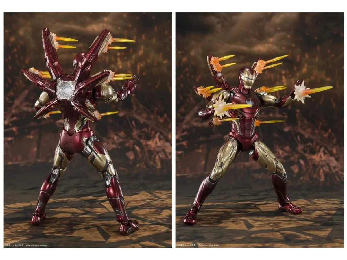 Tamashii Nations Avengers Endgame Iron Man Mk. 85 Final Battle Ver. 160mm | Action Figure with Accessories - view 6