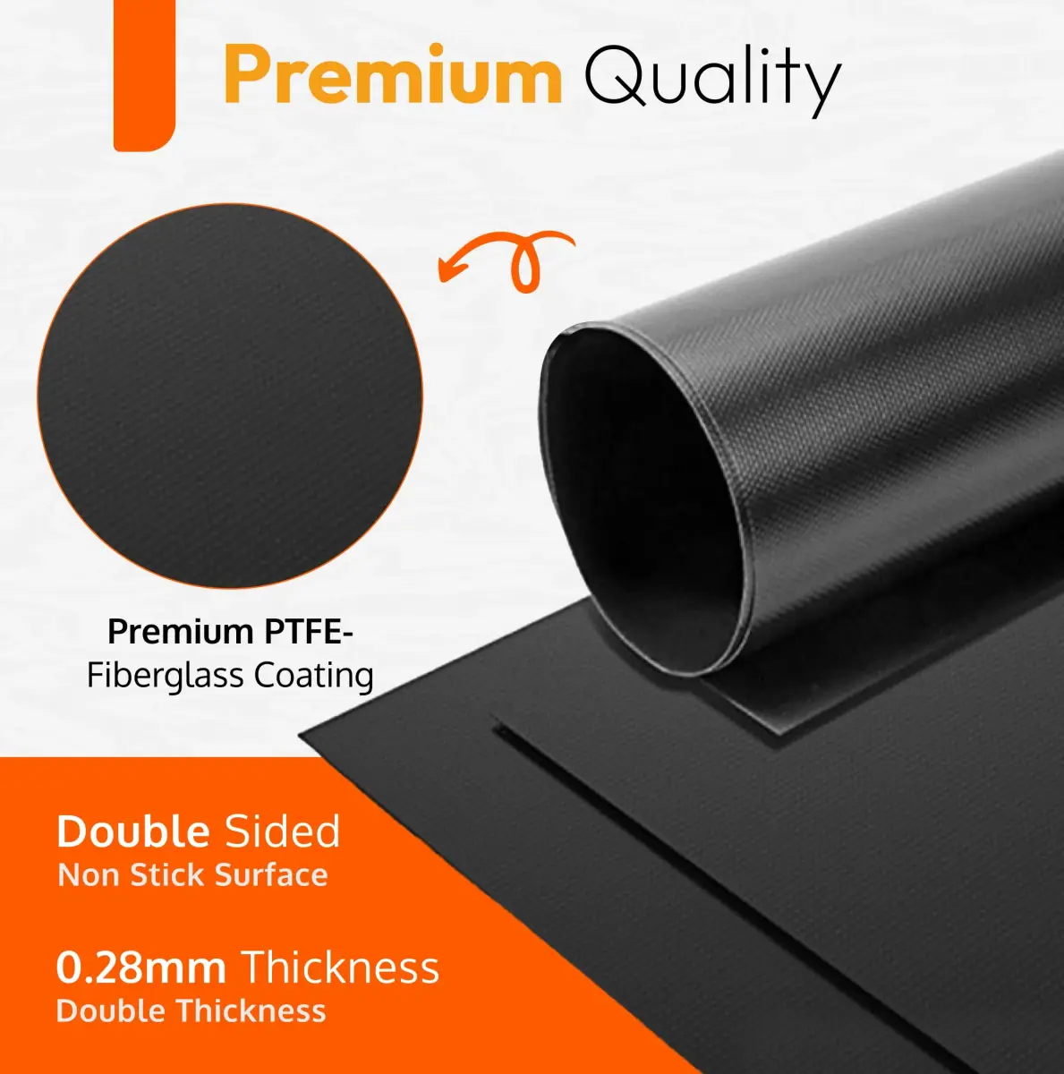 ThreadNanny Heavy Duty Oven Liners 4 Pack 43cm x 63.5cm (17" x 25") | Protects Oven Bottom from Spills - view 3