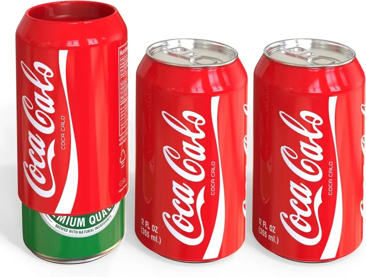 Skywin Silicone Can Covers That Look Like Soda 355 ml (12 oz) - 3 Pack | Fun Beverage Insulators for Parties & Outdoors - main product image