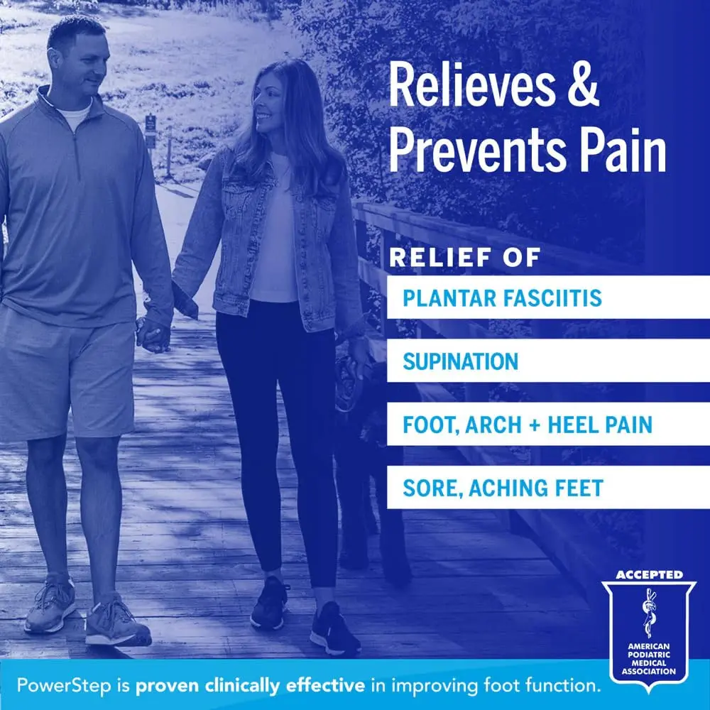 PowerStep Pinnacle High Arch Orthotic Insoles | Plantar Fasciitis Relief & Supination Support for Men & Women - view 2