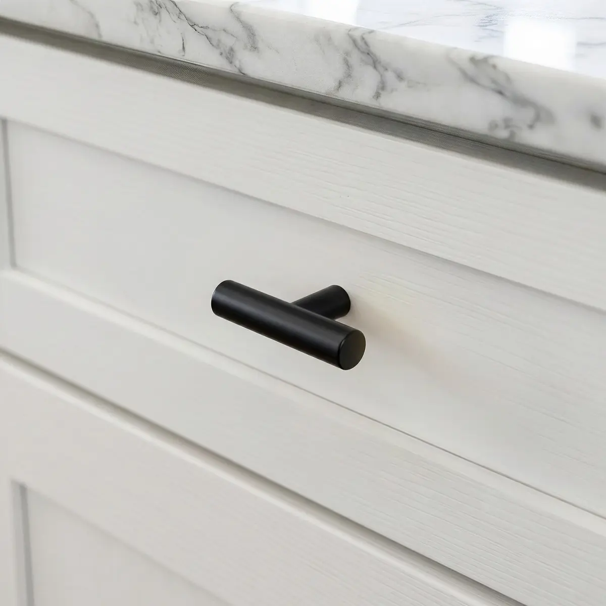 LONTAN 12 Pack Black Cabinet Knobs | Stainless Steel, 2 Inch, Modern Hardware - view 2