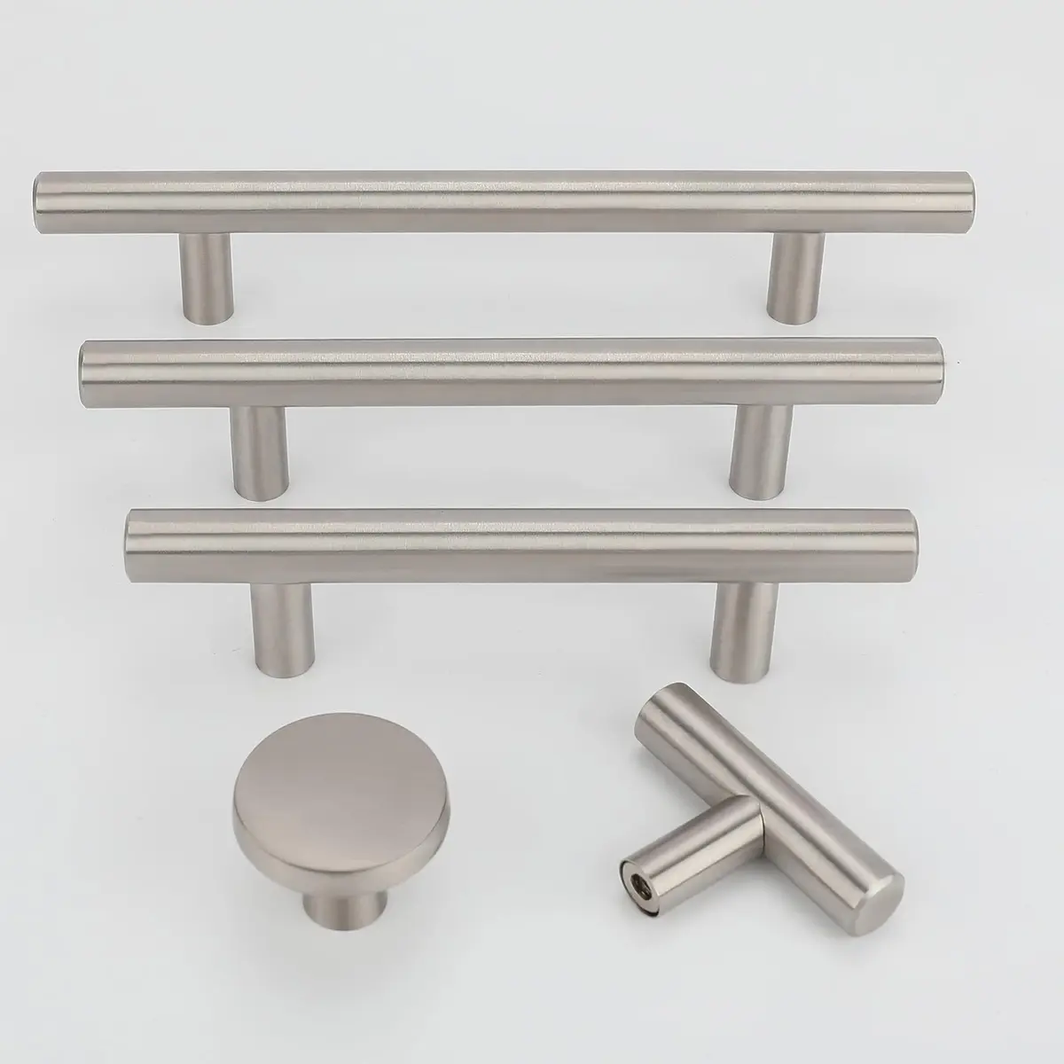 LONTAN 12 Pack Brushed Nickel Cabinet Knobs 2 Inch | Stainless Steel, Easy Install, Long-Lasting Finish - view 5