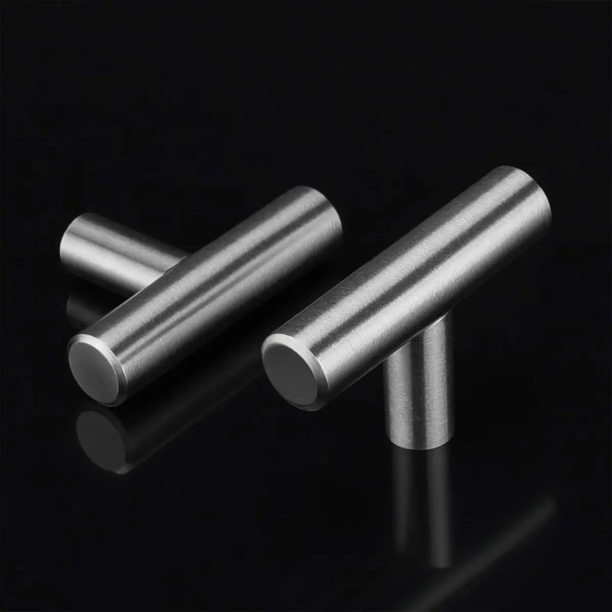 LONTAN 12 Pack Brushed Nickel Cabinet Knobs 2 Inch | Stainless Steel, Easy Install, Long-Lasting Finish - view 3
