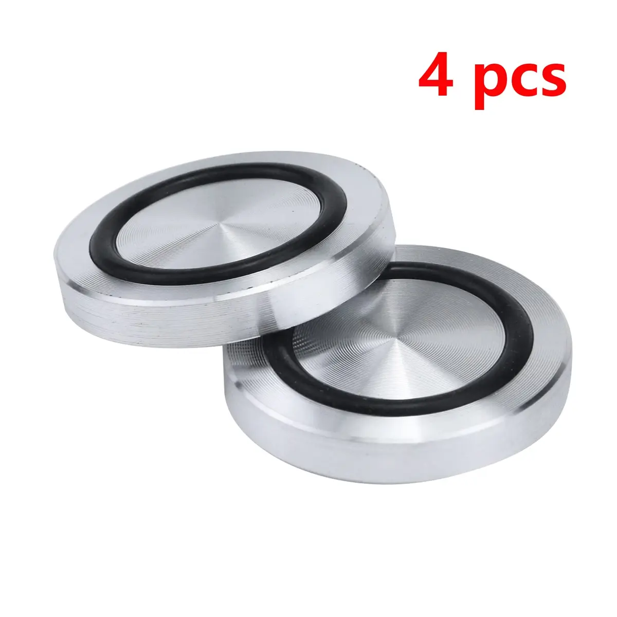 Antrader Aluminum Disc with Anti-slip Rubber Ring 40mm x 7mm | Glass Table Top Adapter for Furniture - view 6