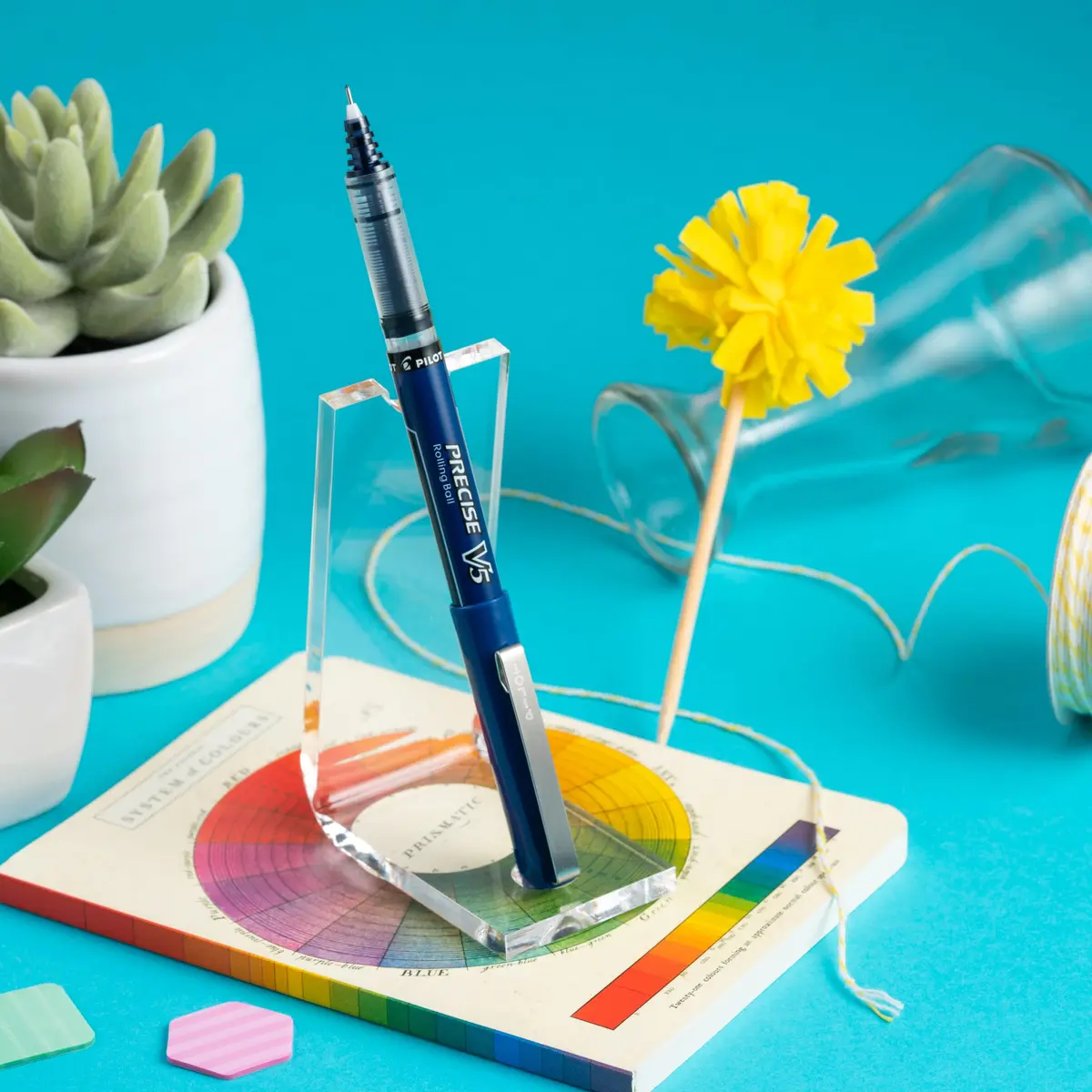 PILOT Precise V5 Rollerball Pens 0.5mm | Fine Point, Navy, Pack of 12 - view 4