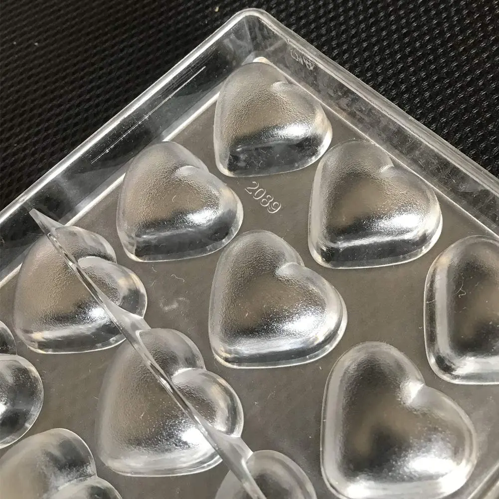 Goldbaking 3D Heart Chocolate Mold Polycarbonate 21 Cavities | Professional Gloss Finish - view 5