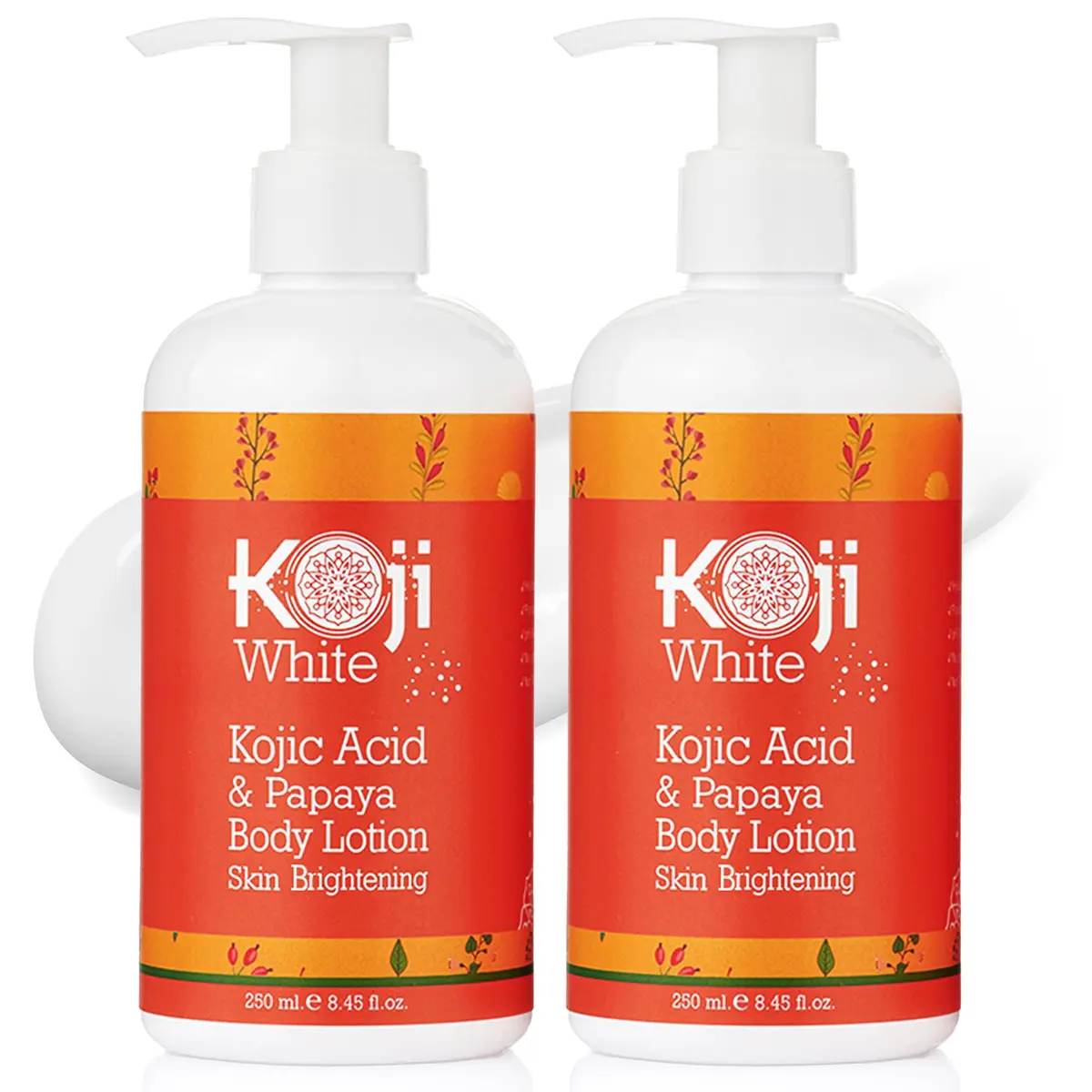 Koji White Kojic Acid & Papaya Body Lotion 8.45 Fl Oz (2 Bottles) Brightening & Moisturizing - main product image
