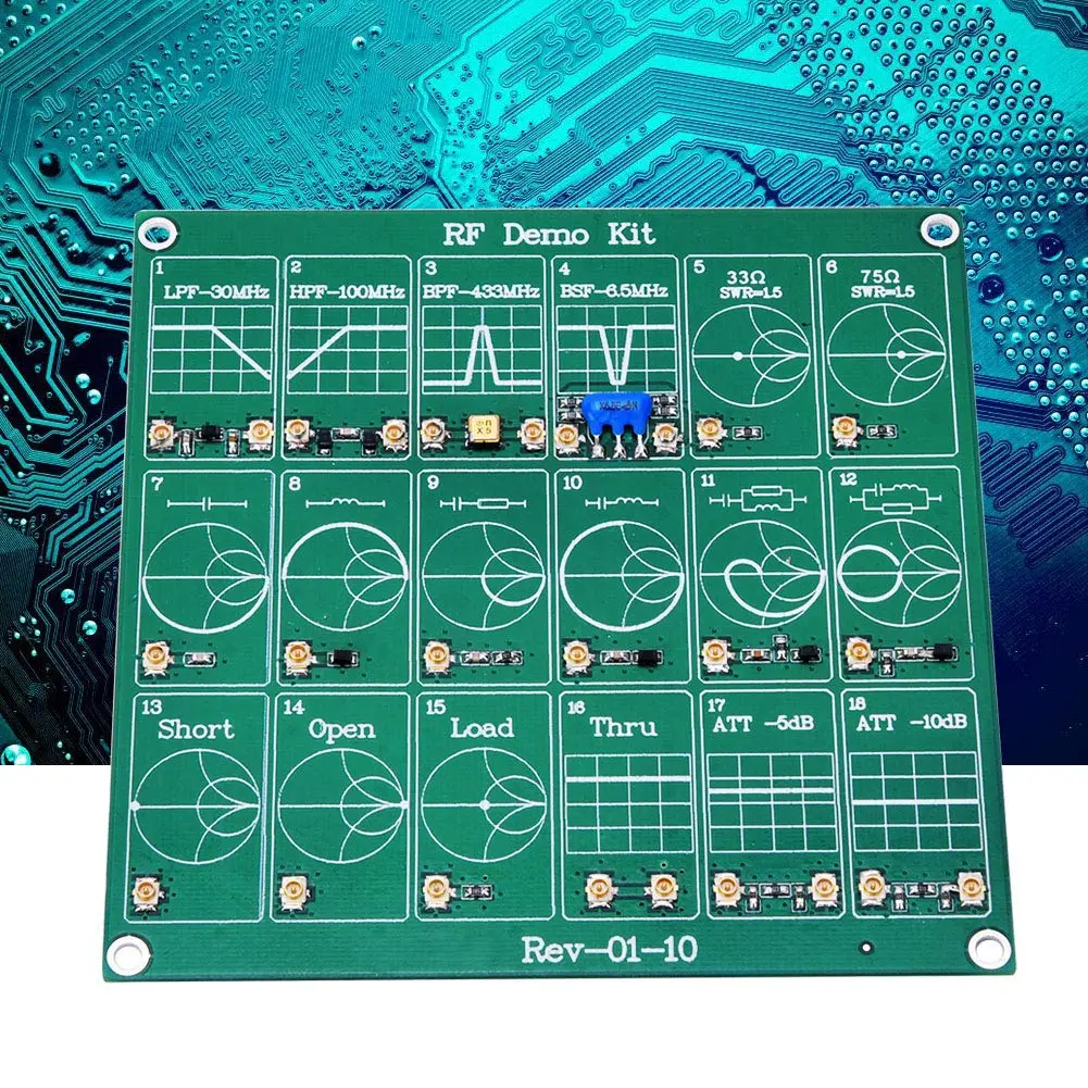 Garosa Frequency Test Board Demo Kit VNA Test Module 30MHz-433MHz | Learning Calibration Tool with 2 UFL Patch Cords - view 3