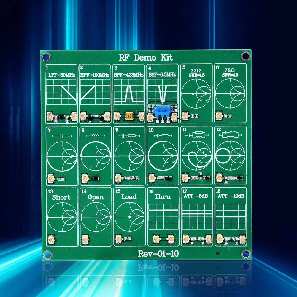Garosa Frequency Test Board Demo Kit VNA Test Module 30MHz-433MHz | Learning Calibration Tool with 2 UFL Patch Cords - view 4