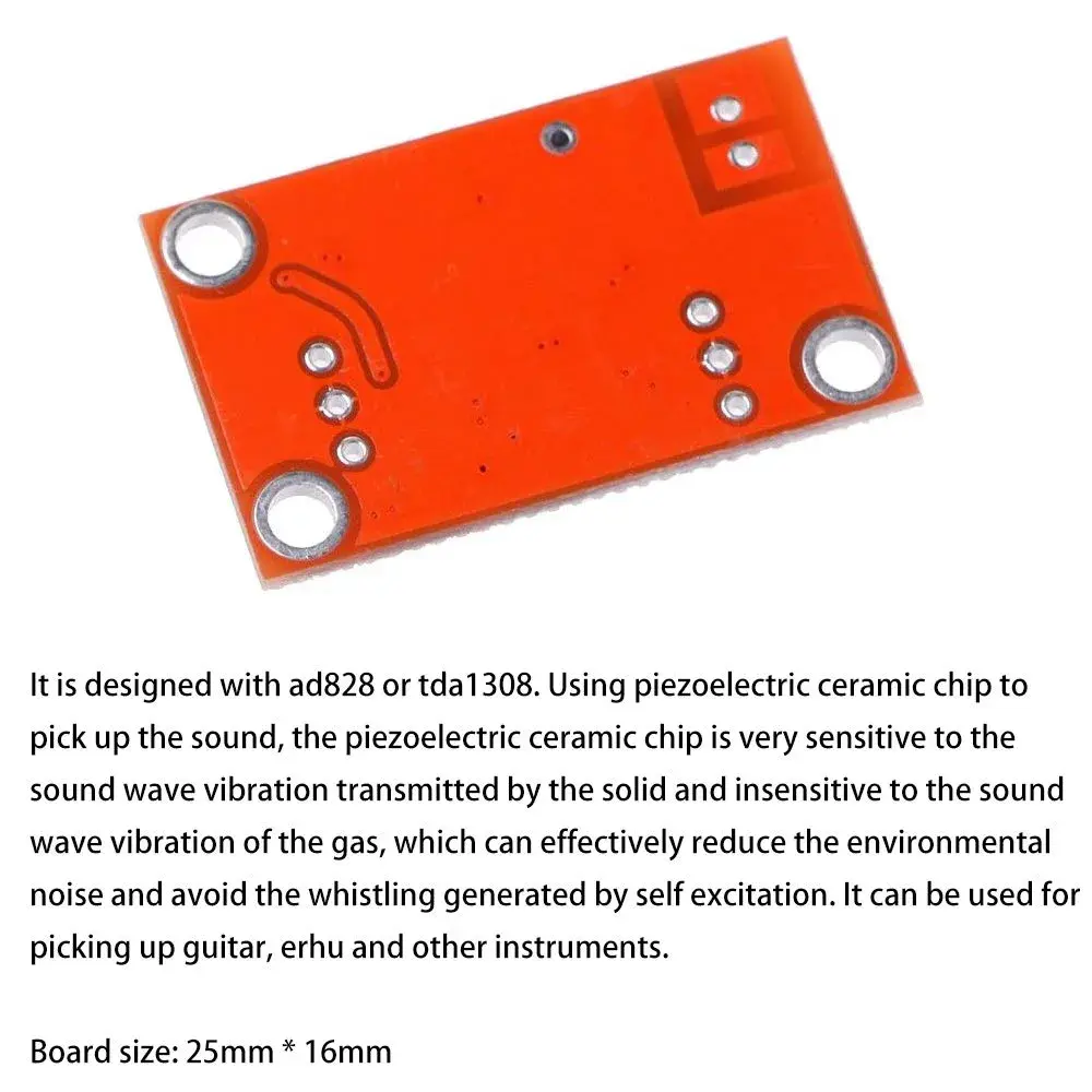 Acxico AD828 Stereo Microphone Preamplifier Board 3 Pcs | DC 3.8V-15V MIC Preamp Module - view 3