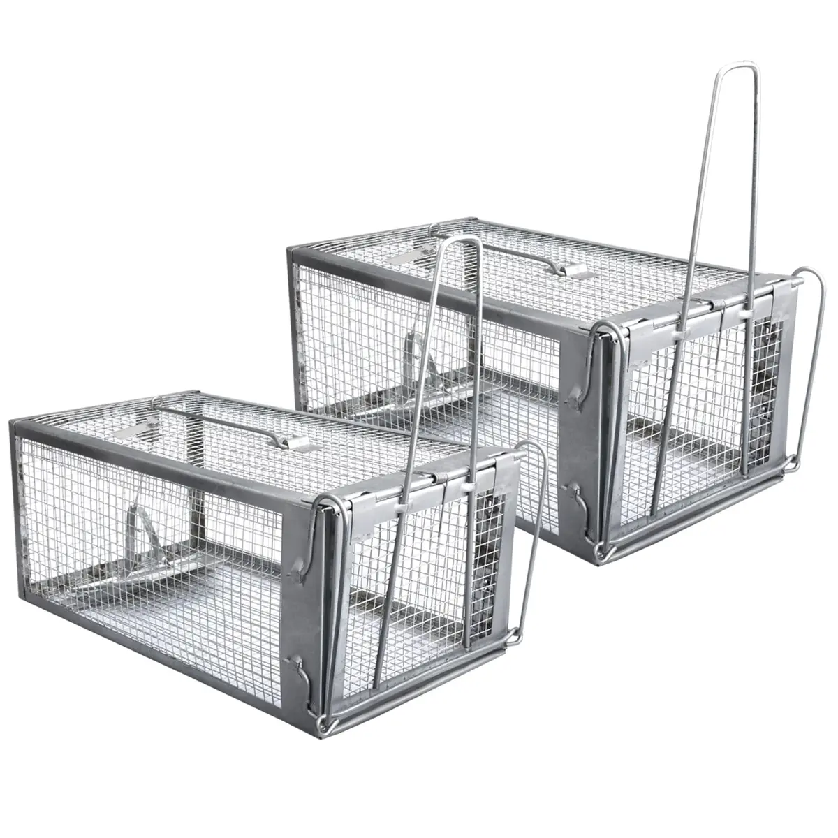 Gingbau Humane 2-Pack Rat Traps for Indoor & Outdoor Use | Live Chipmunk & Mouse Catch & Release - main product image