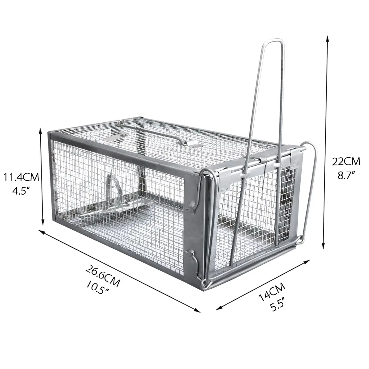 Gingbau Humane 2-Pack Rat Traps for Indoor & Outdoor Use | Live Chipmunk & Mouse Catch & Release - view 4