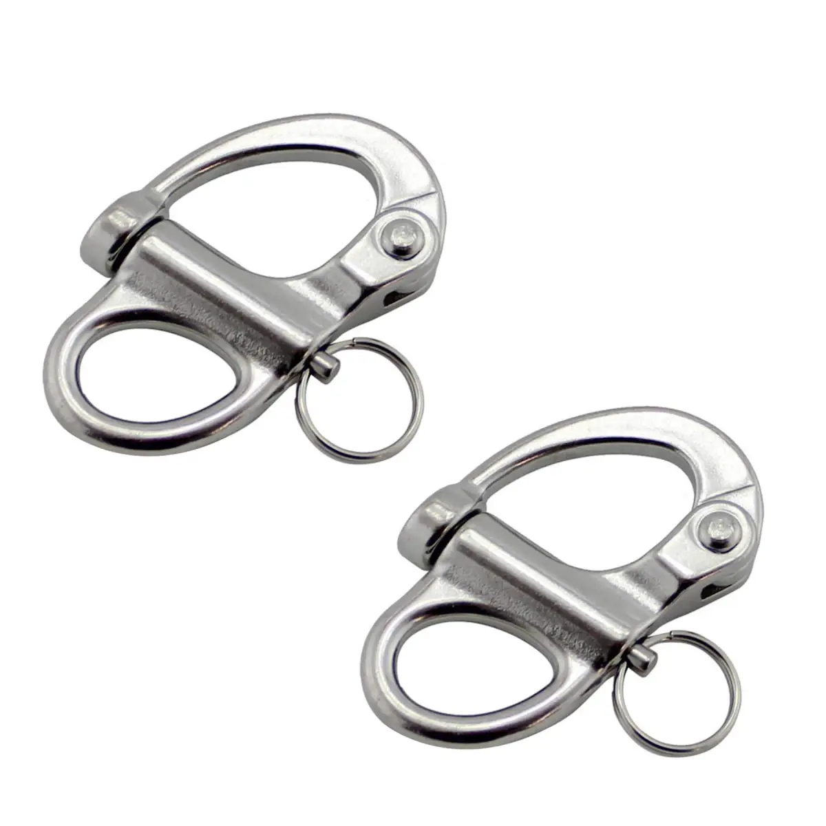 NRC&XRC 316 Stainless Steel Fixed Bail Snap Shackle 35mm (1.38") | Marine Grade for Sailing & Bracelets - main product image