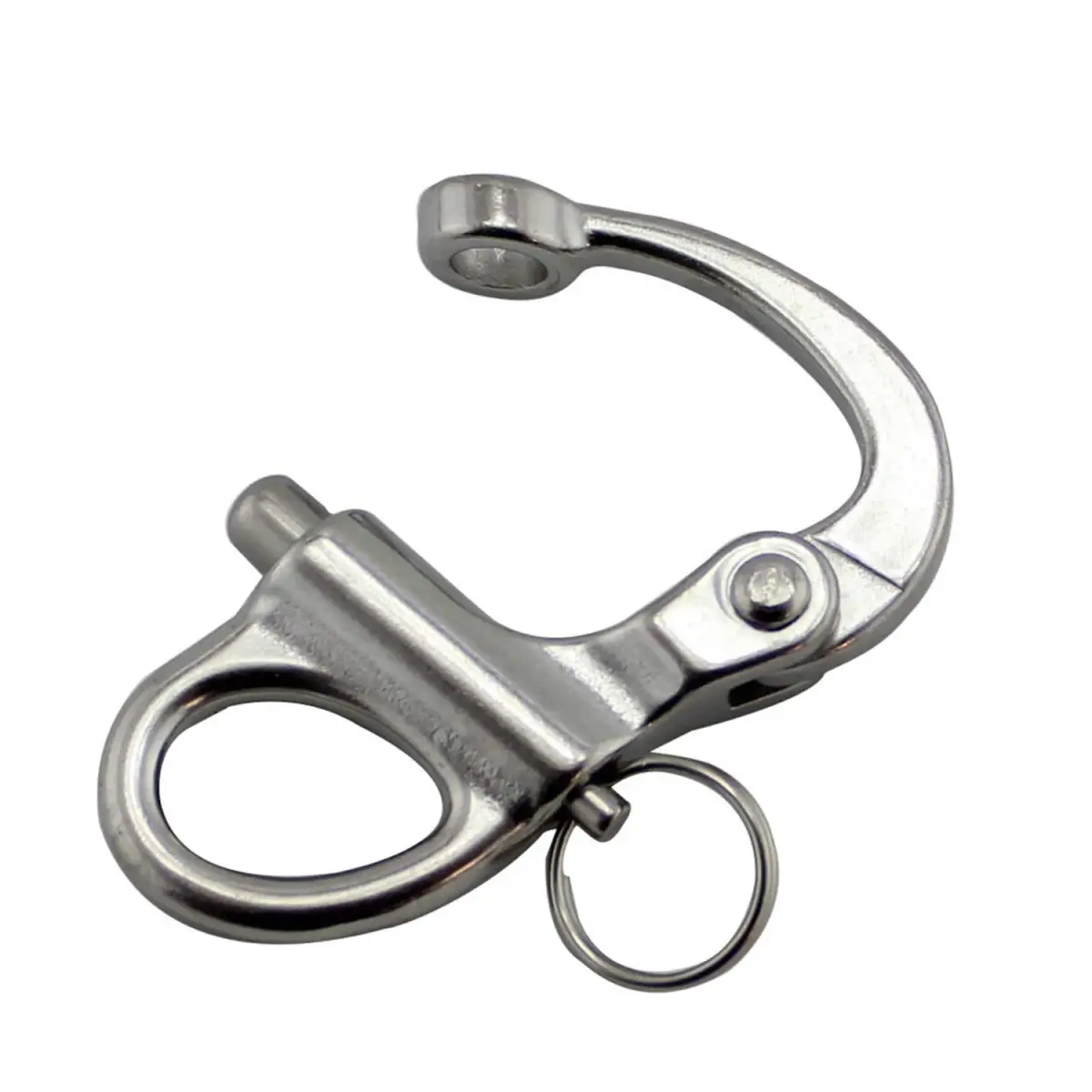NRC&XRC 316 Stainless Steel Fixed Bail Snap Shackle 35mm (1.38") | Marine Grade for Sailing & Bracelets - view 5
