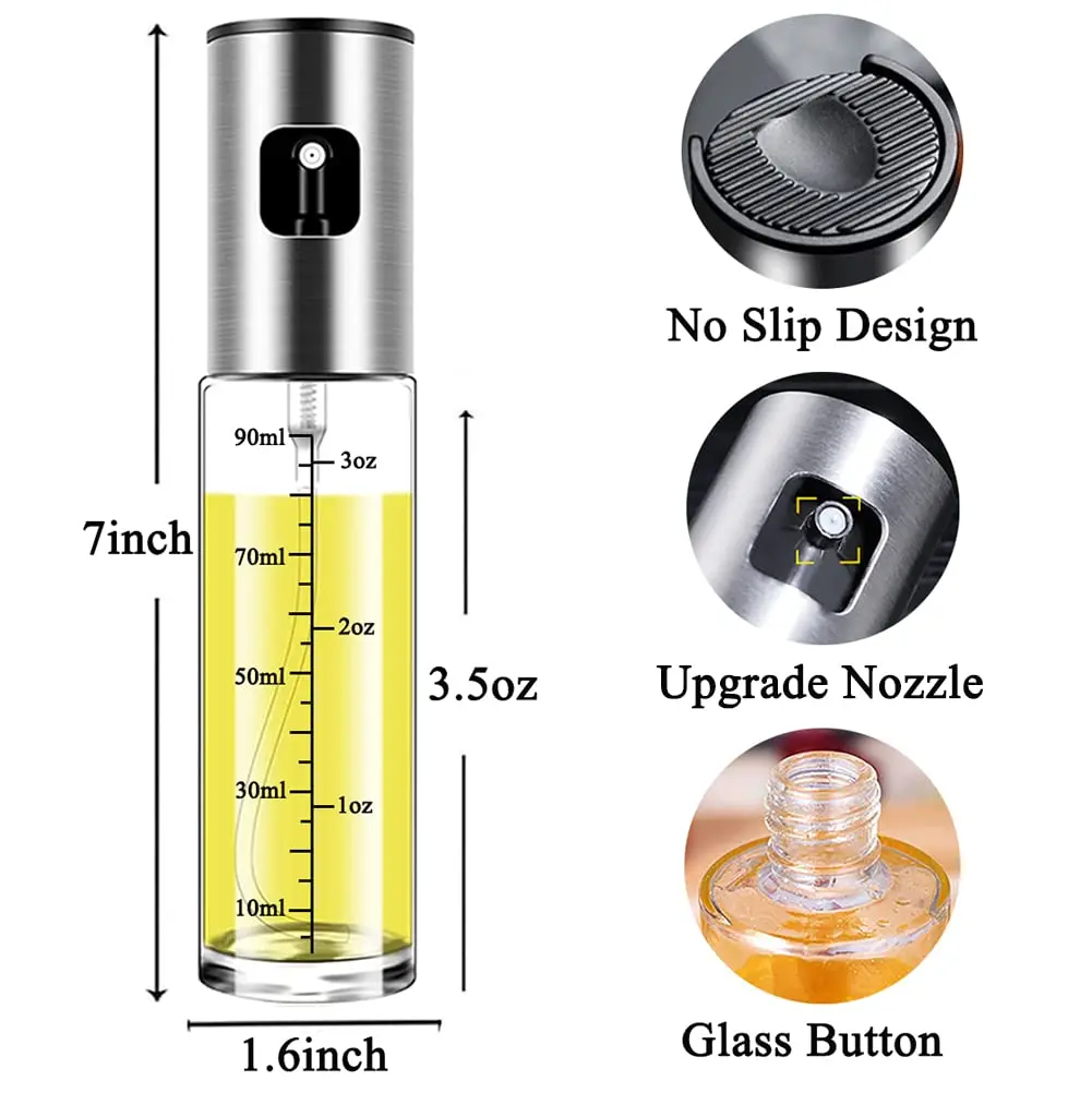 Wayeept Olive Oil Sprayer 100 ml | Refillable Bottle for Cooking & BBQ - view 3