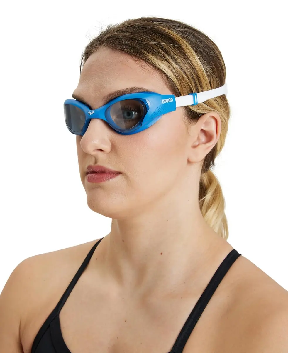 ARENA Unisex Adult The One Swim Goggles for Men and Women Watertight Fit Orbit-Proof Seals Anti-Fog Coated Non-Mirror Lens, Light Smoke/Blue/White | Perfect Fit & Anti-Fog - view 5