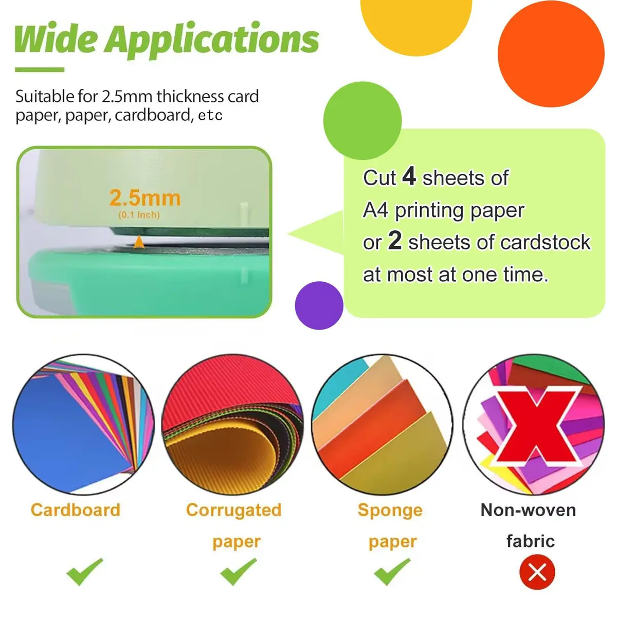 UCEC 2 Inch Circle Punch, Paper Punch, 2 Inch Hole Punch, Circle Hole Punch Cutters for Paper Crafts DIY Handmade Crafting Scrapbook Tools Cards Arts Fun Projects | 50.8 mm (2 Inch) Circle - view 4