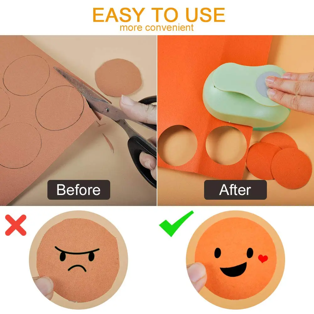 UCEC 2 Inch Circle Punch, Paper Punch, 2 Inch Hole Punch, Circle Hole Punch Cutters for Paper Crafts DIY Handmade Crafting Scrapbook Tools Cards Arts Fun Projects | 50.8 mm (2 Inch) Circle - view 9
