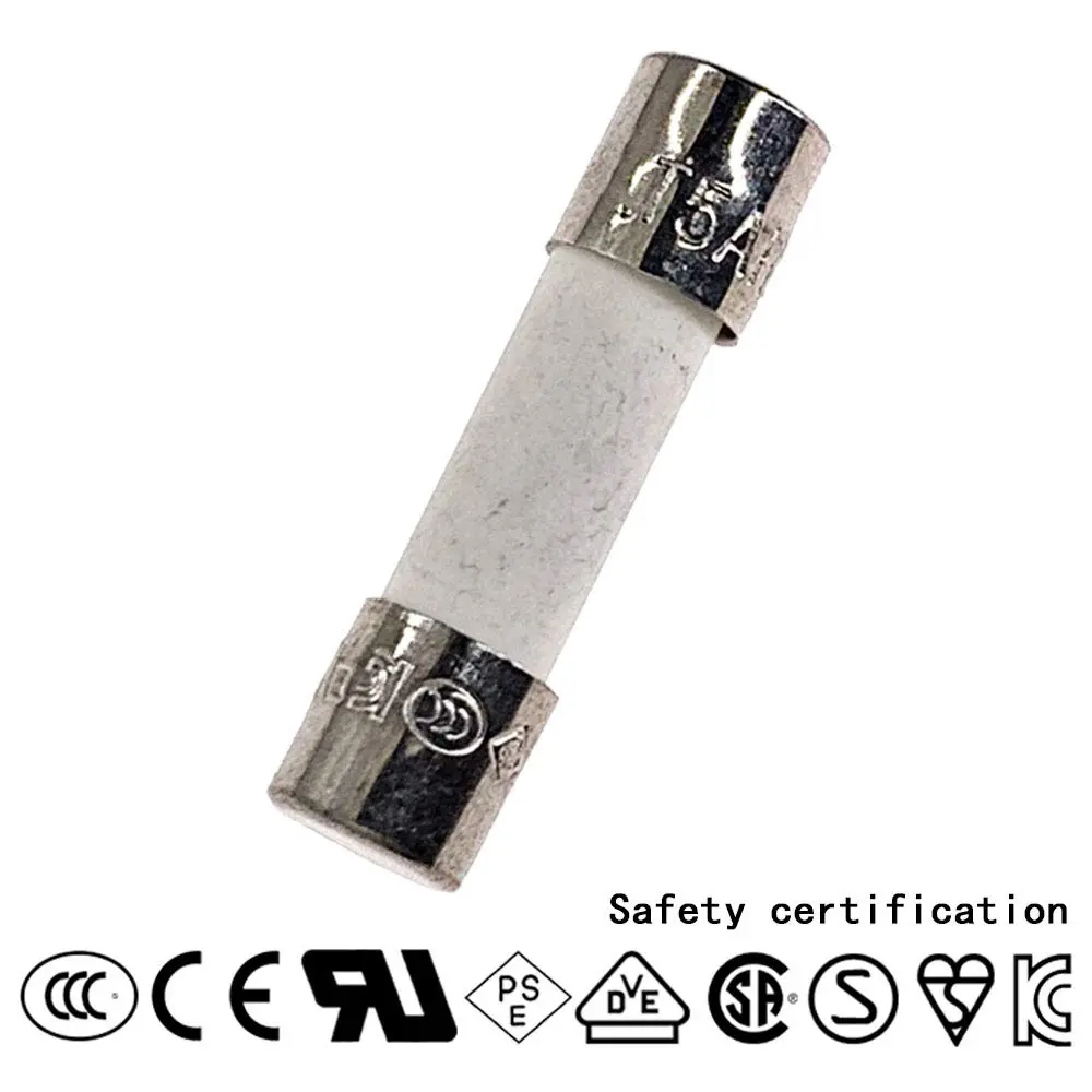 ChengHongXing 250V Ceramic Fuse 10PCS | Slow-Blow 5x20mm, 5A, Certified for Safety - view 2