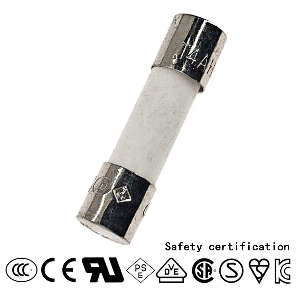 ChengHongXing Ceramic Fuse T4AH250V 5x20mm | Slow-Blow 4A 250V, 10pcs - view 2