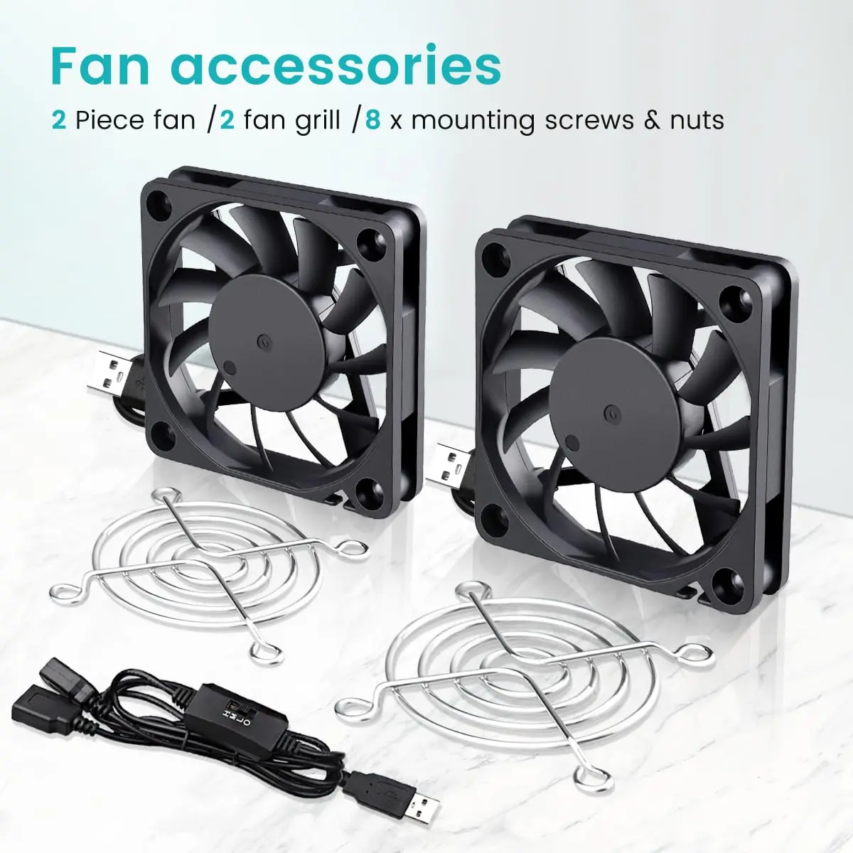 Wathai 60mm x 10mm USB Computer Fan 5V | Variable Speed Cooling for DIY & Electronics - view 6