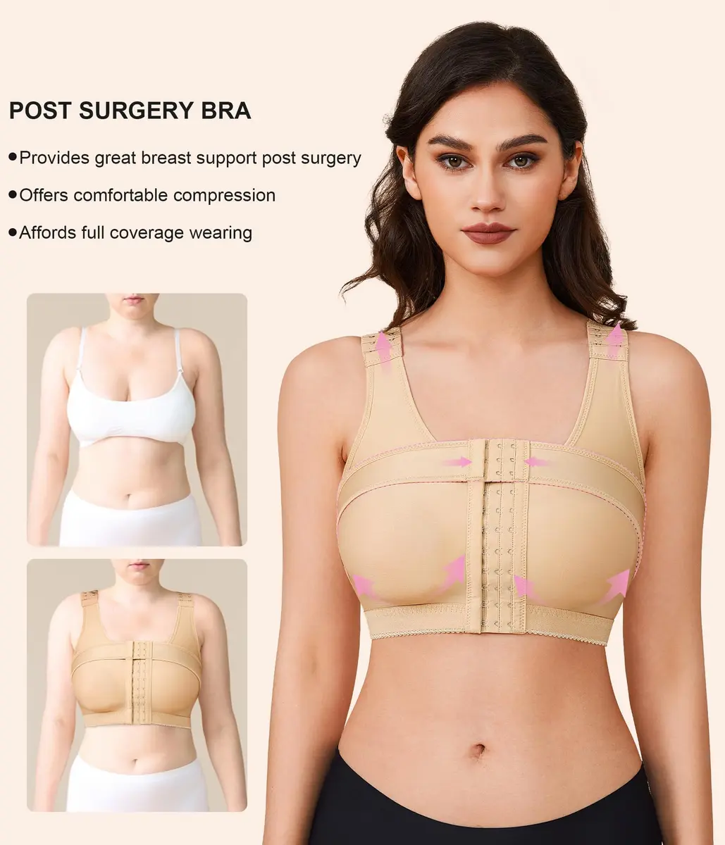 BRABIC Women's Post-Surgery Posture Corrector Bra with Breast Support Band | Comfortable & Adjustable (70-120 chars) - view 3