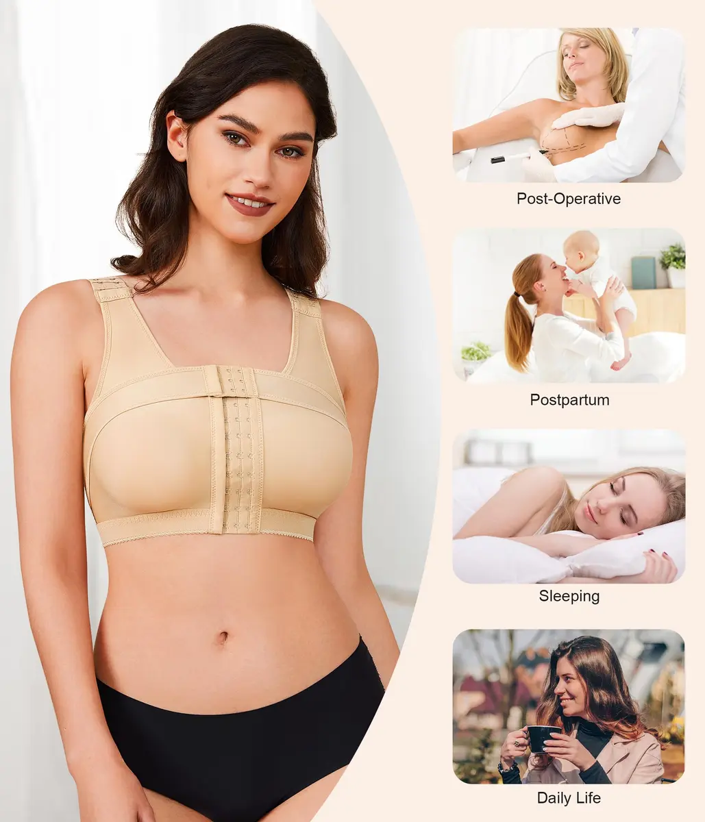 BRABIC Women's Post-Surgery Posture Corrector Bra with Breast Support Band | Comfortable & Adjustable (70-120 chars) - view 4
