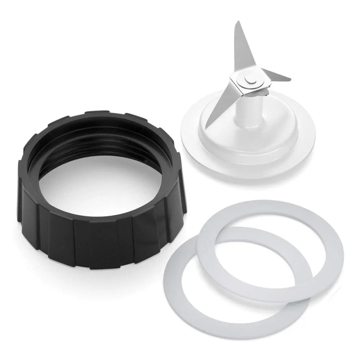 Aooba Blender Replacement Parts Set with 4-Point Blade, Jar Base, and 2 O-Ring Seals for Hamilton Beach Blenders | 13 cm (5 Inch) Diameter - main product image