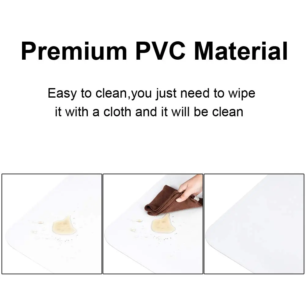 Kuyal Clear Chair Mat for Hardwood Floor 76cm x 122cm (30" x 48") | Protects Floors from Scuffs & Scratches - view 6