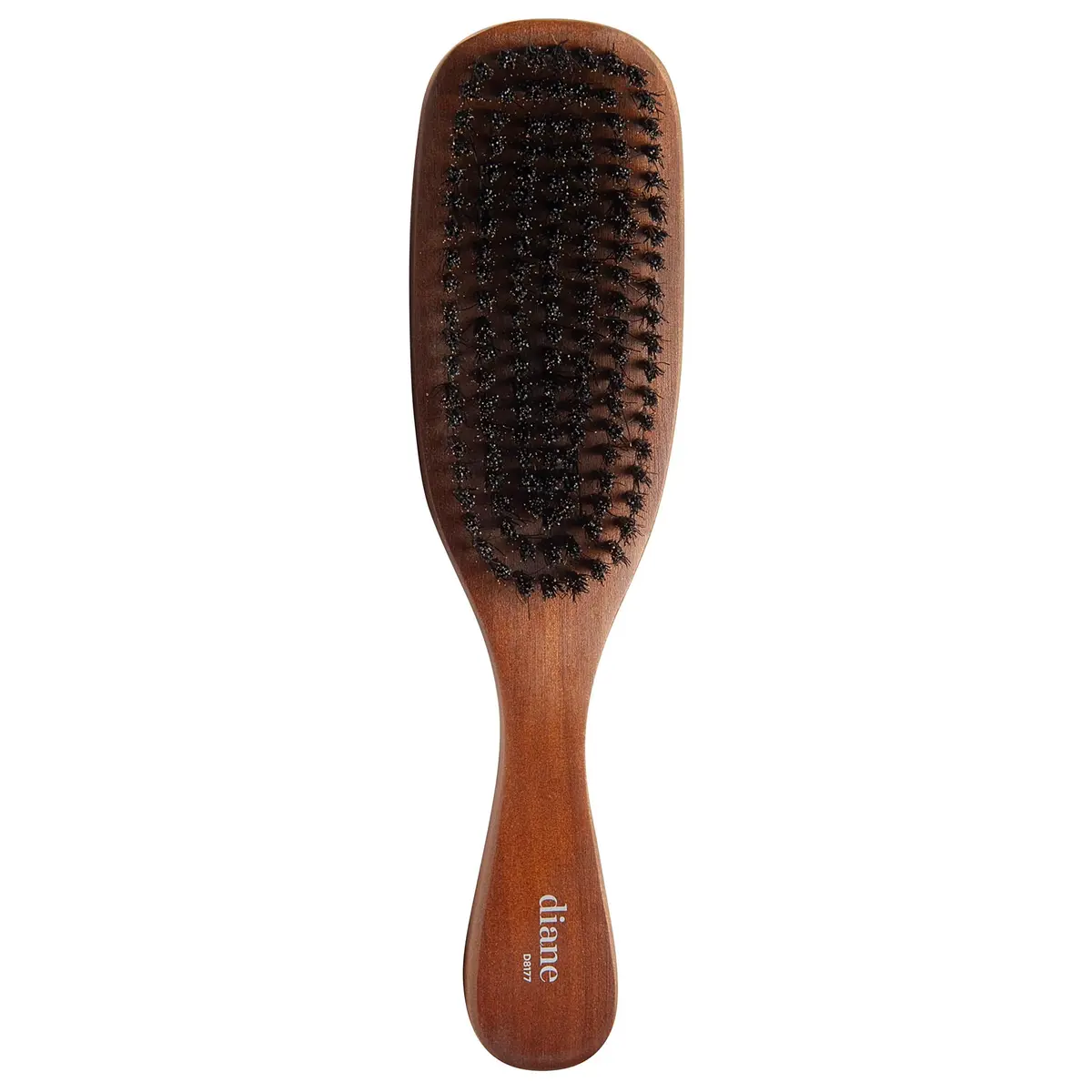 Diane Reinforced Boar Bristle Curved Wave Brush for Men & Barbers | Thick Curly Hair Detangling Smoothing Shine - main product image