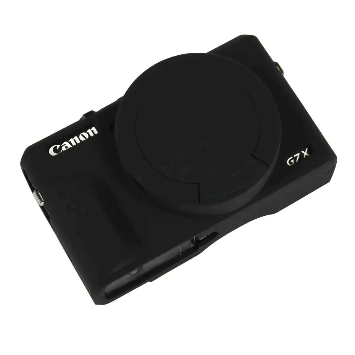 Easy Hood Black Silicone Camera Case for Canon G7X Mark III | Enhanced Grip & Protection - main product image