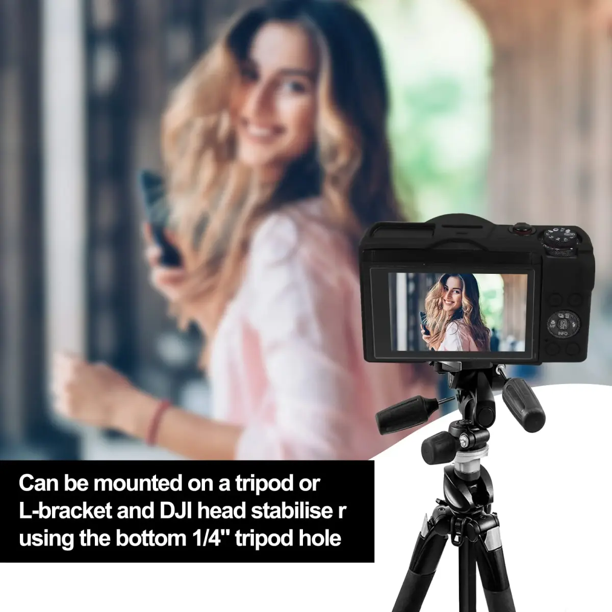 Easy Hood Black Silicone Camera Case for Canon G7X Mark III | Enhanced Grip & Protection - view 7