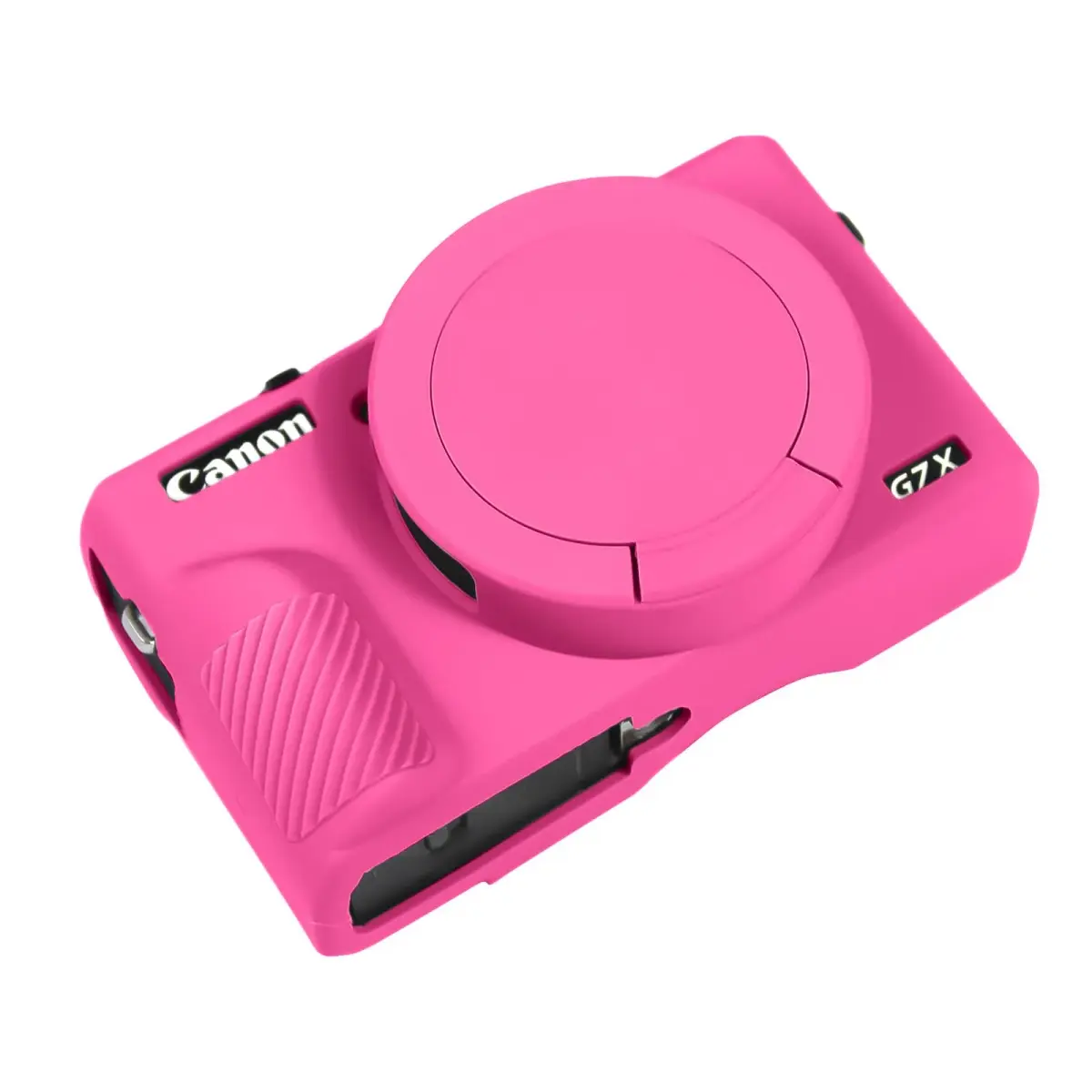 Easy Hood Silicone Camera Case for Canon G7X Mark III (Rose) | Enhanced Grip & Shock-Absorbing Protection - main product image