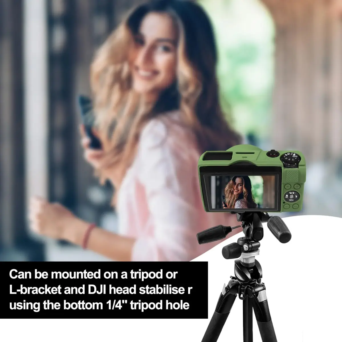 Easy Hood Green Silicone Camera Case for Canon Powershot G7X Mark III | Protects from Dust, Bumps, and Scratches - view 6