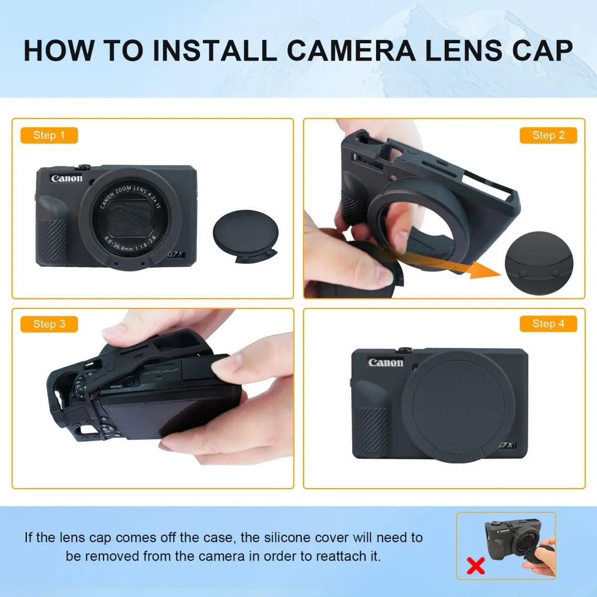 Easy Hood Green Silicone Camera Case for Canon Powershot G7X Mark III | Protects from Dust, Bumps, and Scratches - view 7