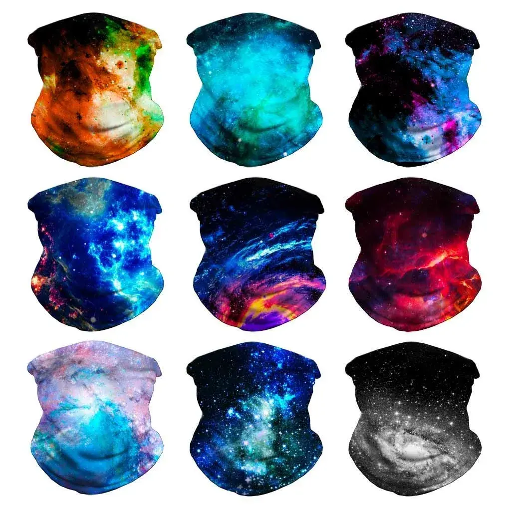 VCZUIUC Galaxy 2 Headwear Bandana 9 Pack | Multi-functional Neck Gaiter & Head Wrap for Men & Women - main product image