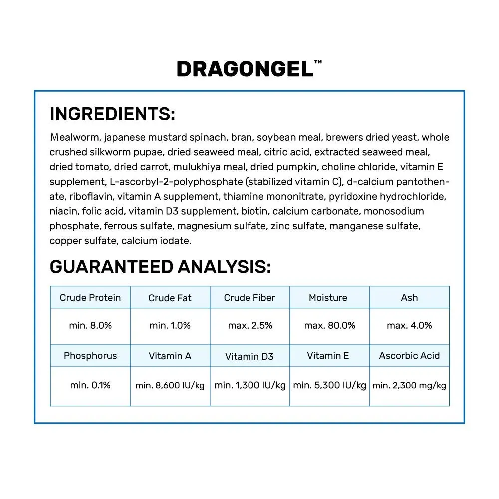 Hikari Herptile Ready-to-Use DragonGel™ Paste Diet for Insect & Vegetable-Eating Lizards, 60g | Complete Omnivorous Reptile Nutrition - view 3