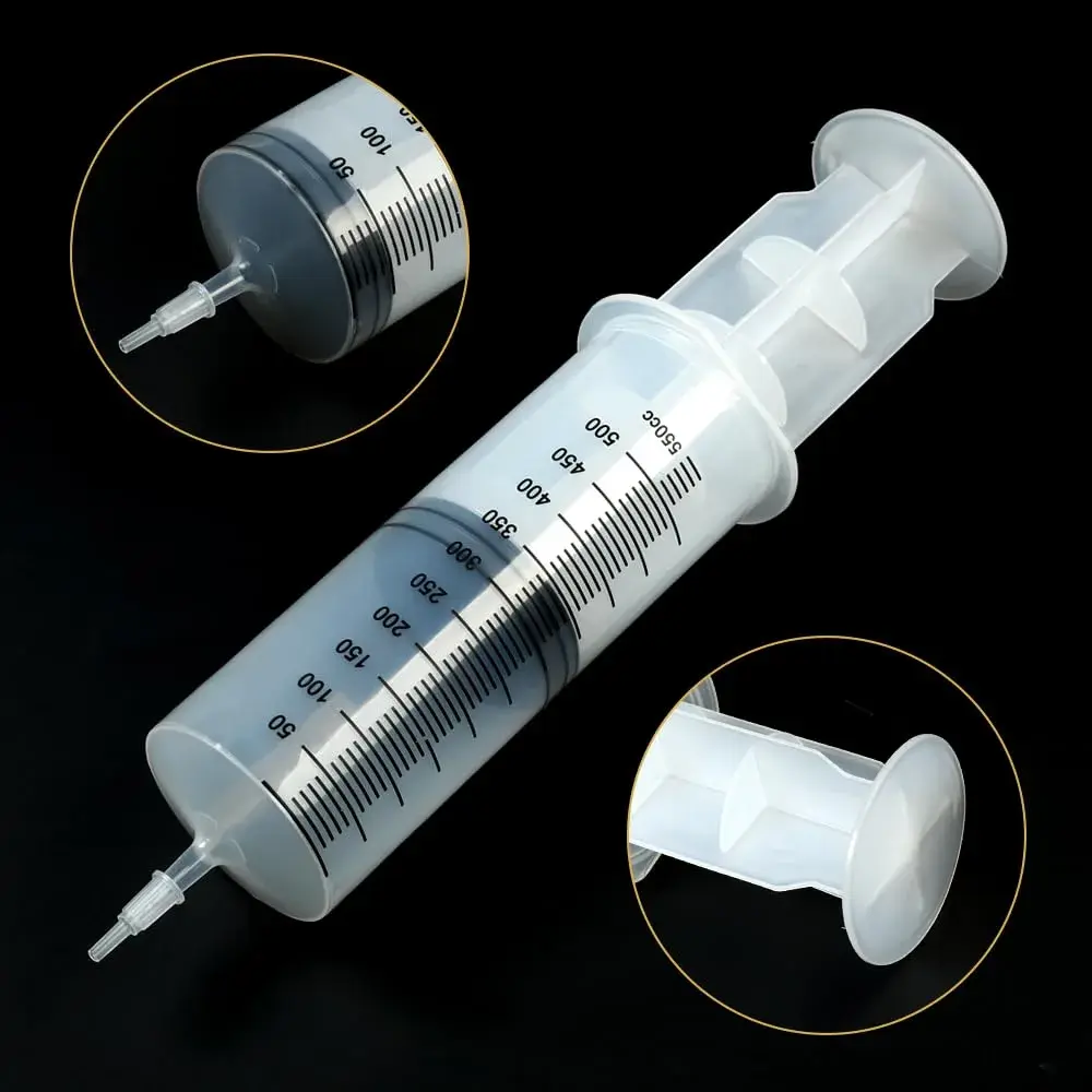 A AKRAF 500ml Large Syringe with 70cm Tube, Sterile Industrial Syringe | Accurate Liquid Dispensing for Crafts & Labs - view 2