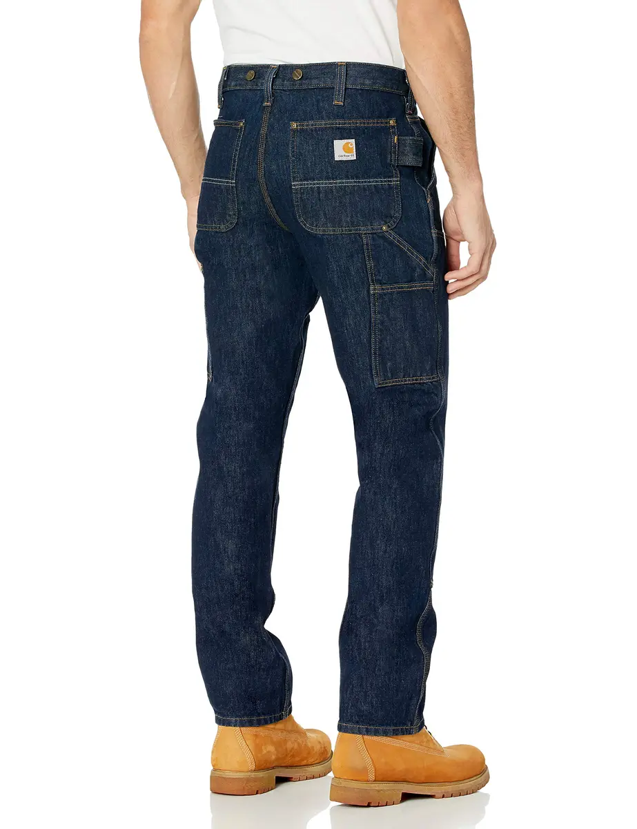 Carhartt Relaxed Straight Rugged Flex Double-Front Denim Logger, Freight, W36 x L34 | Heavy-Duty Workwear for Men - view 2