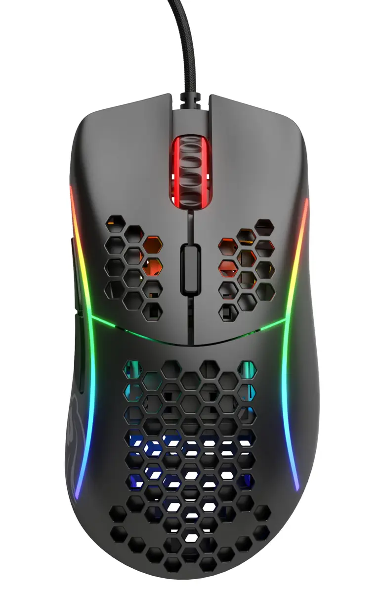 Glorious Model D Wired Gaming Mouse 68g | Superlight Honeycomb Design, RGB, Pixart 3360 Sensor, Ambidextrous, 6 Buttons - view 2